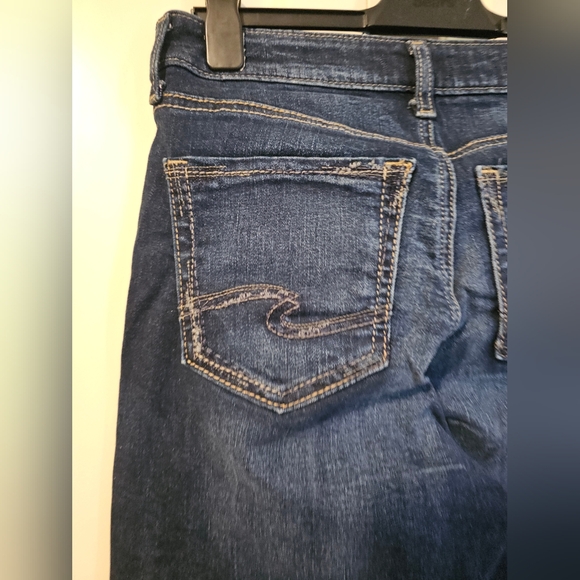 Silver Jeans Womens SUKI Straight Leg Dark Denim Wash Jeans W30x33L - Picture 4 of 15